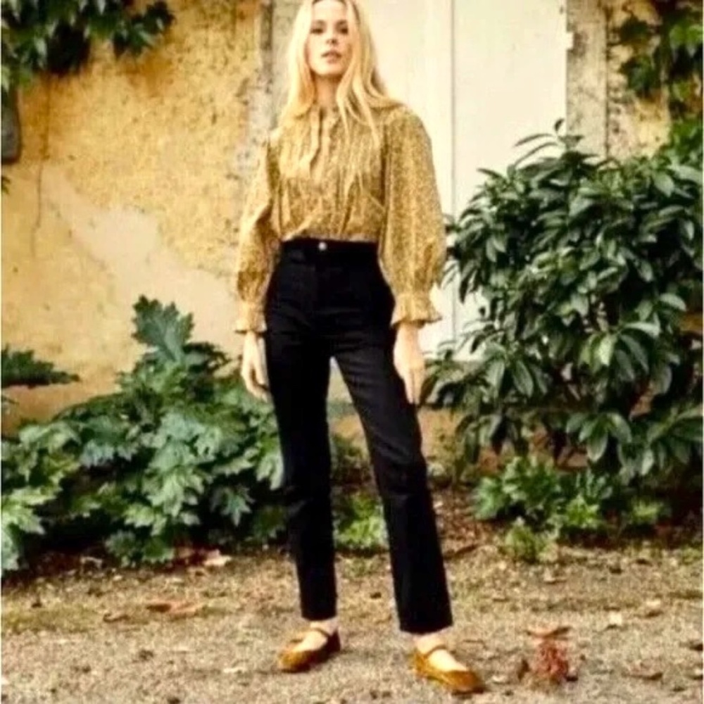 DOEN Lena Black Straight Leg Jeans NWT - Picture 3 of 10